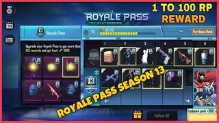 THÔNG TIN CHÍNH THỨC ROYALE PASS SEASON 13 | TẤT CẢ PHẦN THƯỞNG SẼ NẰM TRONG QUÀ RP || PUBG MOBILE