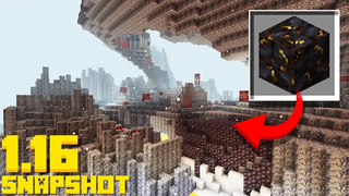 ใหม่ หินบะซอลต์เดลต้า BIOME! บล็อกแบล็คสโตน (Minecraft 116 Snapshot 20w15a)