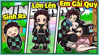 SẦU RIÊNG CUỘC SỐNG TRỞ THÀNH TANJIRO THANH GƯƠM DIỆT QUỶ TRONG MINECRAFT*SẦU RIÊNG DEMON SLAYER 😵 😵