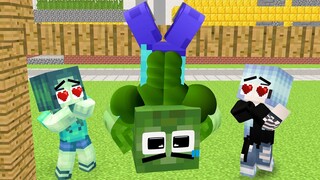 Monster School: Zombie Become Strong Man Because Little Sister - Sad Story - Minecraft Animation