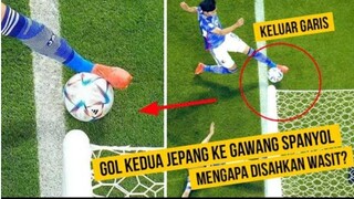 Gol Kedua Jepang ke gawang spanyol Kontroversial, Jerman adukan ke FIFA