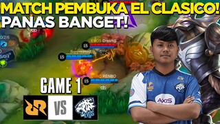 EL CLASSICO GAME 1 EVOS VS RRQ SERU ABIS PARAHHH !!!!