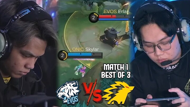 META FIGHTER IS BACK GAK ADA SAMA SEKALI PAKE MM GINI EVOS VS ONIC MATCH 1
