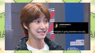 the8 (minghao) in Going Seventeen once said...