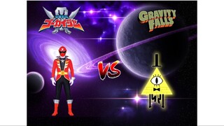 Gokai Red (Kaizoku Sentai Gokaiger / Super Sentai) Vs Bill Cipher (Gravity Falls)