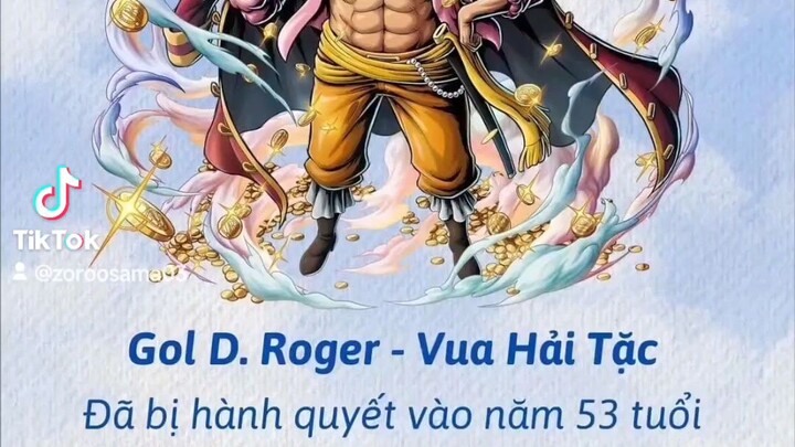 One Piece. Tổng hợp tiền truy nã băng hải tặc Roger.