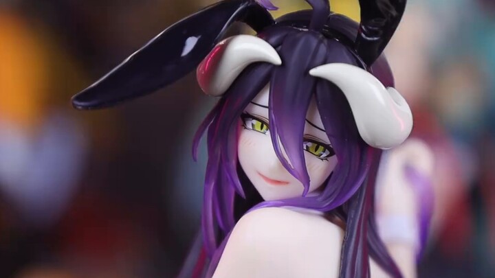 ฉากนี้ทำเอาผมเงี่ยนมาก TAITO Desktop Cute ลอร์ดจอมมารพิชิตโลก รีวิวแกะกล่อง Albedo Bunny Girl [การแช