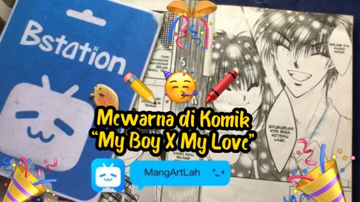 Mewarna di komik My Boy X My Love