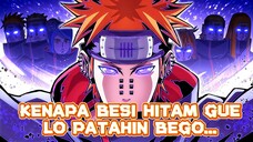 Kenapa kakashi bisa menyentuh besi hitam pain tanpa merasakan dampak dan efek apapun ?