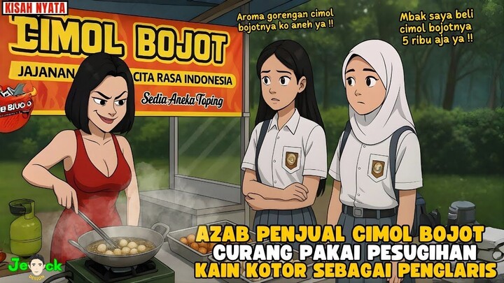 AZAB PENJUAL CIMOL BOJOT CURANG PAKAI PESUGIHAN KAIN KOTOR SEBAGAI PENGLARIS