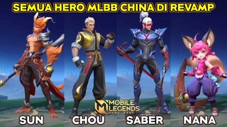 UDAH RILIS MLBB CHINA, SEMUA HERO DI REVAMP, CHOU, JOHNSON, NANA, MAKIN HD CUY ! GLOBAL SERVER IRI