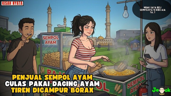 PENJUAL SEMPOL AYAM CULAS PAKAI DAGING AYAM TIREN DICAMPUR BORAX  ANIMASI AZAB