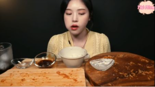 Cơm cùng thịt chiên xù có cả phô mai kéo sợi  phần cuối #mukbang