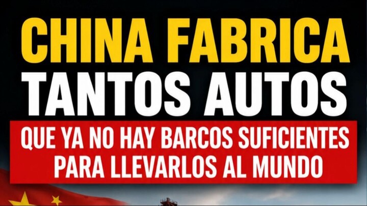 🚗🇨🇳 CHINA FABRICA TANTOS AUTOS QUE YA NO HAY BARCOS SUFICIENTES PARA LLEVARLOS AL MUNDO