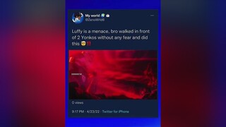 TW⚠️ warning this is fake blood (tiktok) ⚠️ fyp anime onepiece luffy zoro viral weeb otaku kaido bigmom rooftop animetiktok foryoupage wano blowthisup