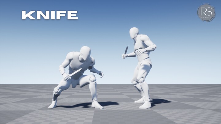 Knife_MocapAnimPack 动作捕捉动画包 - UE