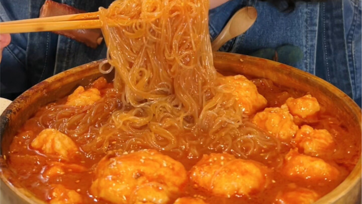 Shrimp Slurry Vermicelli Hot Pot