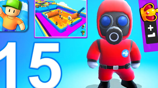 Stumble Guys - Gameplay Walkthrough ตอนที่ 15 - แผนที่ใหม่ Paint Splash