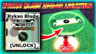 Shindo Life - (Getting) New Rykan Blade Spawn Location + Damage showcase
