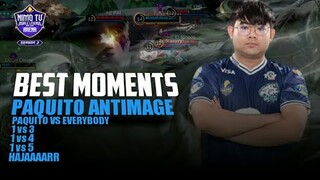 1 VS 5 ANTIMAGE VS EVERYBODY | BEST MOMENTS PAQUITO EVOS ANTIMAGE SAAT MEMBAWA EVOS JUARA NMA S3