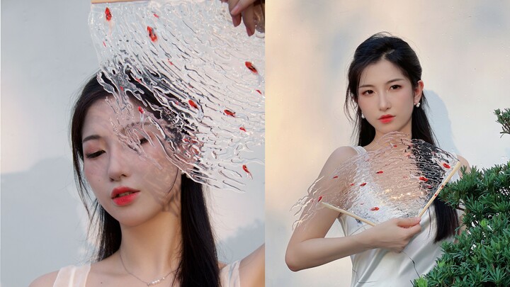 استخدمت مروحة ماء لتبادل الصيف الذي أحبته فتاة غريبة كانت تلتقط الصور في الحديقة معي!