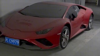 The Lamborghini is sitting in the basement, gathering dust, and never being driven. Did the owner fo