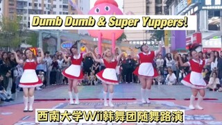 这一定是你看过最元气最能量满满的随舞路演！DUMB DUMB和super yuppers的碰撞！