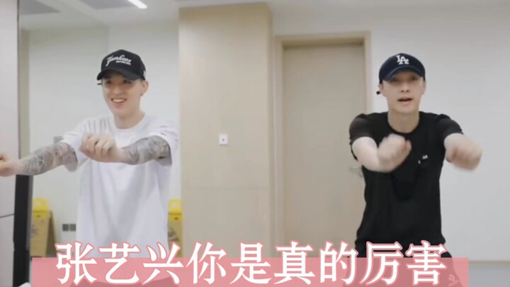 其实我张哥也有认真可爱的时候，就比如这个《蹦》这舞蹈我张哥是认真的，张艺兴yyds