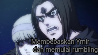 Eren membebaskan Ymir dan memulai Rumbling