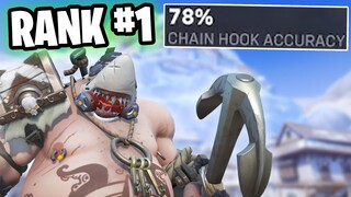 Rank #1 Roadhog DOMINATES with hooks in Overwatch 2