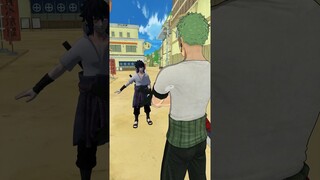 Sasuke confronts Zoro