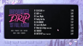 الاستماع التجريبي لأغنية "Love In My Heart"، إحدى الأغاني المدرجة في الألبوم الجديد لـ BABYMONSTER، 