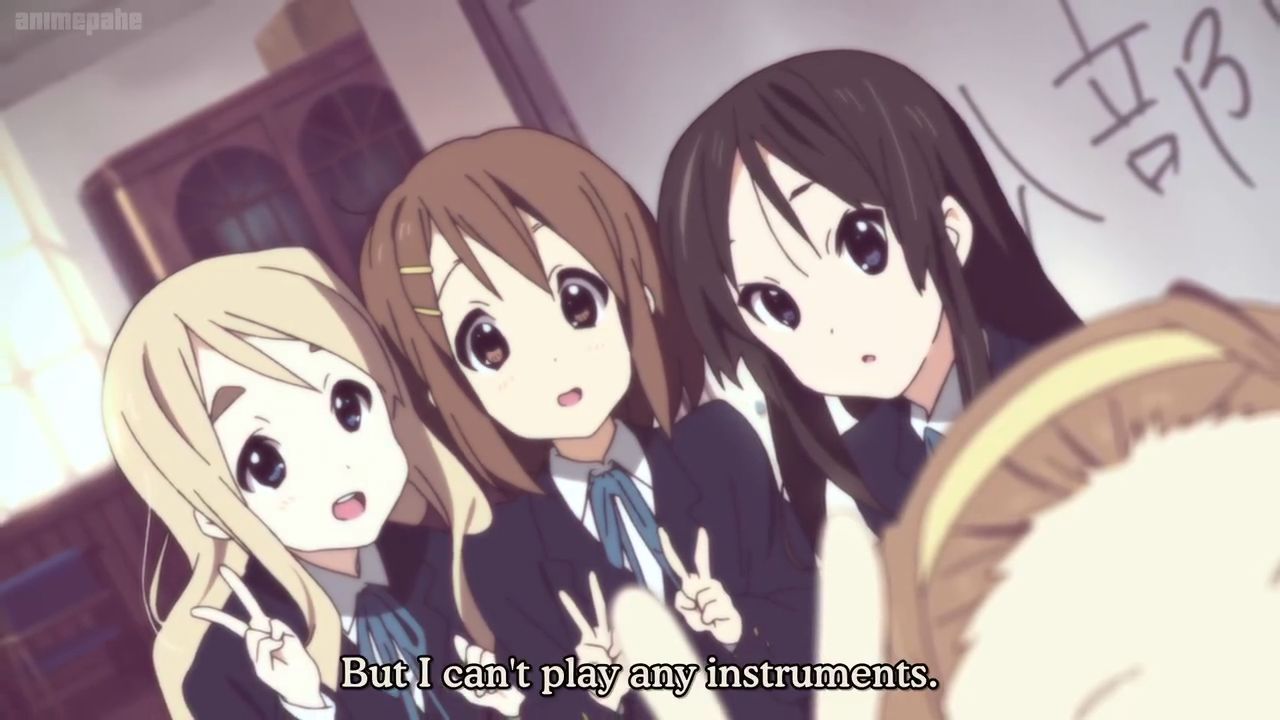 K-ON! Episode 1 0:58 - 1:00 for 1 minute 