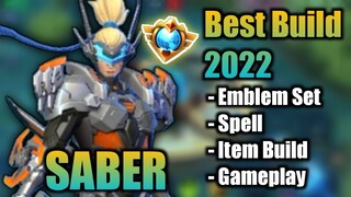 SABER BEST BUILD 2022 | TOP 1 GLOBAL SABER BUILD | SABER - MOBILE LEGENDS | MLBB