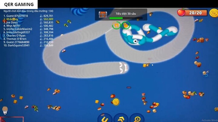 Rắn săn mồi, Game rắn top 1 kịch kính và vui nhộn - ZonZin TV #287 6