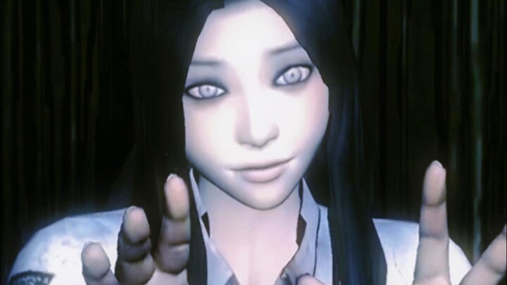 Old-school electronic ghost girl