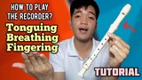 RECORDER FLUTE TUTORIAL 2020 - Tonguing , Proper Breathing , How to Play The Recorder for Beginners