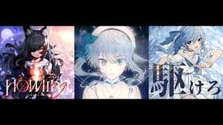 [Hololive Mashup mix by IOSYS Original Song] Howling! Ghost Kakero-Hoshimachi Suisei feat Ookami Mio