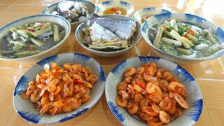 Canh Chua Bông Súng Tép Ram Làm Ấm Cơn Mưa Đầu Ngày Nơi Miền Quê Nhỏ | MTQH