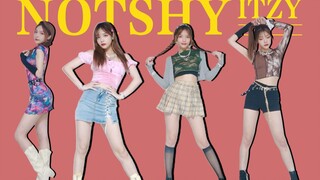 itzy "not shy" dance cover dengan 4 set kostum hot | Pergantian kostum macet, menantang mesin ritme bertubuh manusia!!! [Qi Yuzhu]