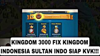 Kingdom 3000 fix kingdom indonesia🇮🇩!! SULTAN WARMONGER 👑KING