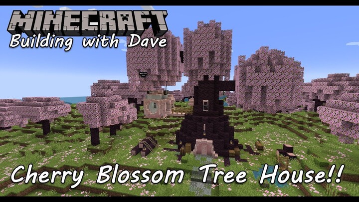Minecraft | How to build a Cherry Blossom Tree House!!