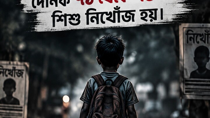 বাংলাদেশ থেকে।গত সাত মাসে ১৬ হাজারে মতো শিশু নিখোঁজ হয়েছে।#viral#tan