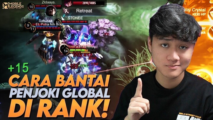 Cara Bantai Party Penjoki Top Global di Ranked! 10 MENIT END +15 - Mobile Legend