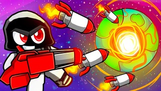 Unlocking MAX LEVEL TURRET in Roblox Planet Destroyer!