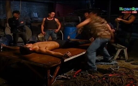Drama|Tayong Dalawa|The Muscle Man Is Tortured by the Villains