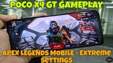 Apex Legends Mobile - Max Settings using Poco X4 GT with FPS Counter and Heat Temperature