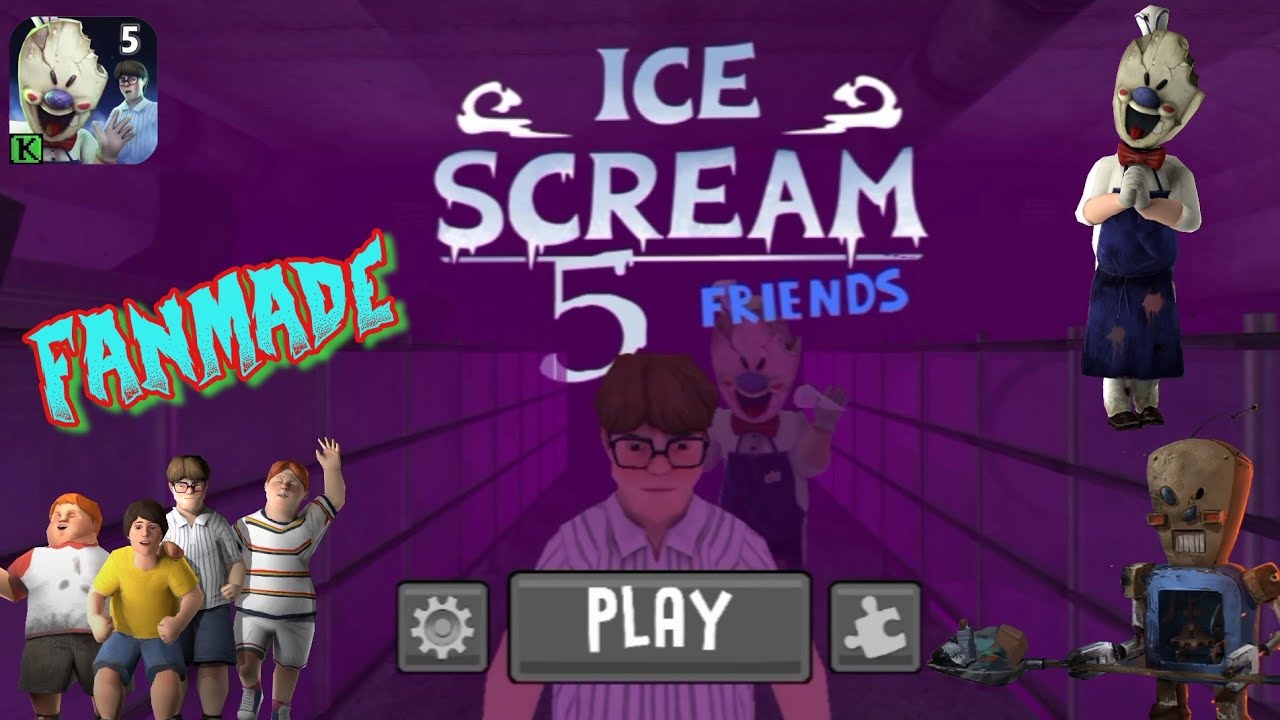 Ice Scream 5 Fanmade Main Menu By @Crazy Leaker VS Ice Scream 5 Fanmade  Main Menu By @A Twelve - BiliBili