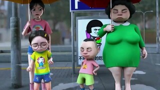 阿姨，你家的孩子太调皮了
