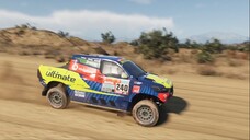 Car Toyota GR Hilux IMA in Dakar Desert Rally. Toyota overdrive